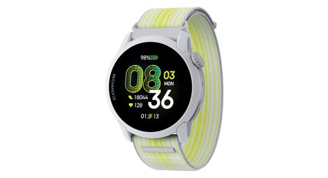 coros pace 4 gps watch white nylon