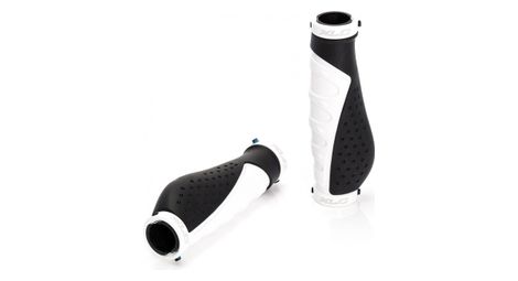 Paire de grips ergonomiques xlc gr-s07 140 mm noir/blanc