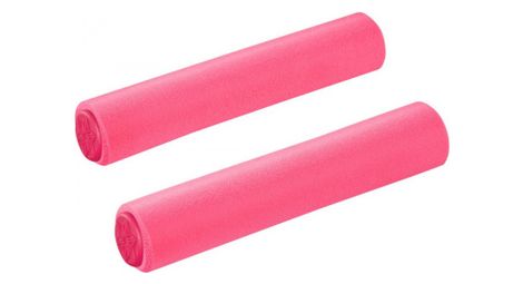 Paire de grips supacaz siliconez rose fluo