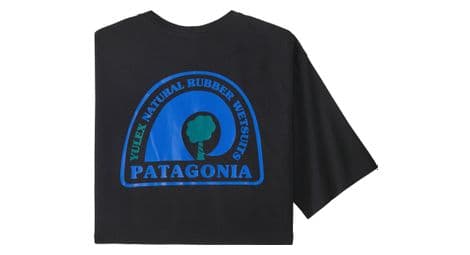 T-shirt patagonia rubber tree mark responsibili-tee homme noir