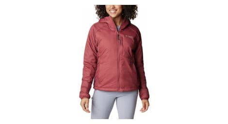 Veste à capuche femme columbia silver leaf stretch rouge