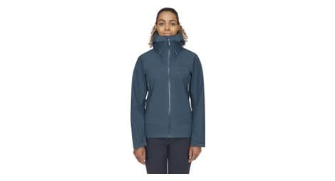 Veste imperméable femme rab namche gore-tex bleu