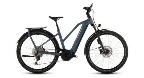 VTC Électrique Cube Kathmandu Hybrid EXC 800 Trapeze Shimano Deore XT 12V 800 Wh Bosch 120 Nm 700 mm Vert/Bleu Gris Prism 2026