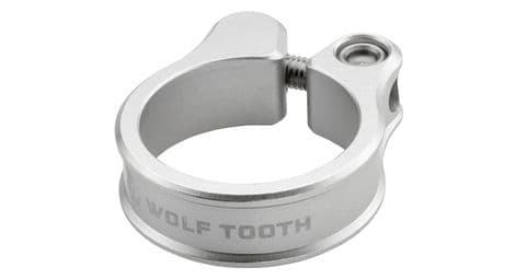 Collier de tige de selle wolf tooth argent brut