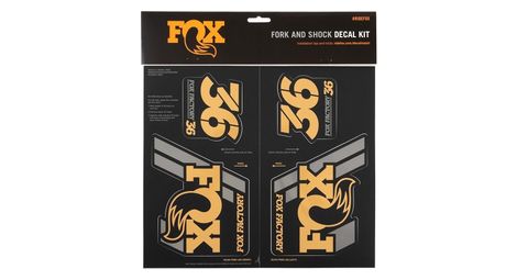 Fox racing shox stickers heritage 2019 gold