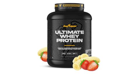 Ultimate whey protein (2kg) - bigman - fraise banane -  whey protéine