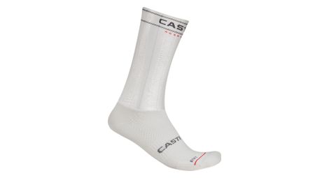 Chaussettes Castelli Fast Feet 4 Blanc