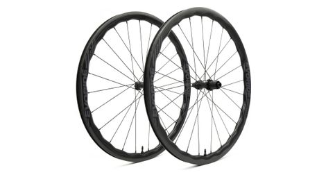 Paire de roues evoride evojet 35mm - noir - 700c disque – 1395gr - 12x100 / 12x142 – shimano 10/11 vitesses - centerlock – 2026