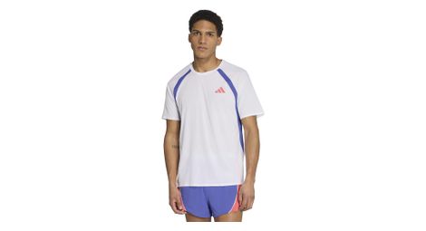 men s white adidas adizero archive running t shirt