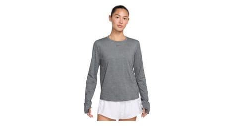 Maillot manches longues nike one classic gris femme