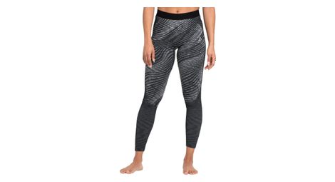 Collant long odlo blackcomb eco noir gris femme 