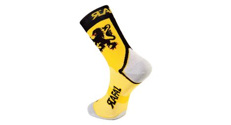 Coppia di calze modello rafa'l selezione the lion of flanders yellow black 39-42