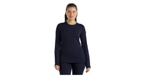 Maillot manches longues femme icebreaker merinos 260 tech bleu marine