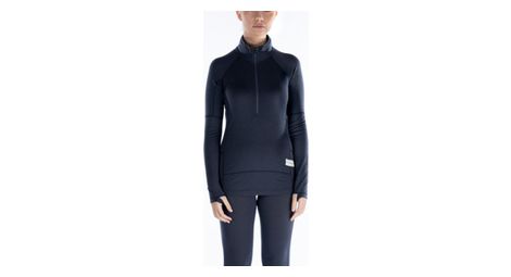 Sous maillot hiver artilect boulder 125 1 4 zip bleu femme