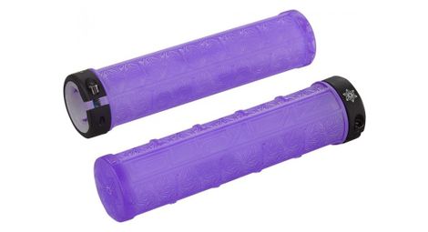 Paire de grips supacaz grizips violet fluo