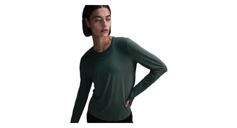 Maillot manches longues nike one classic vert femme
