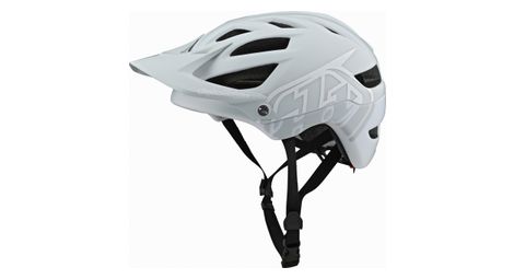 Casco troy lee designs a1 mips classic gris claro / blanco