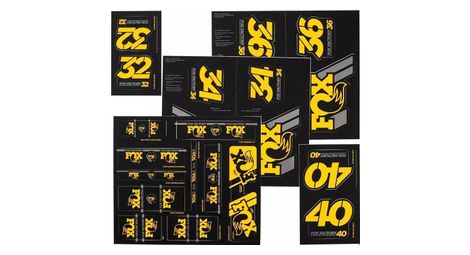Kit stickers fox racing shox heritage fourche et amortisseur