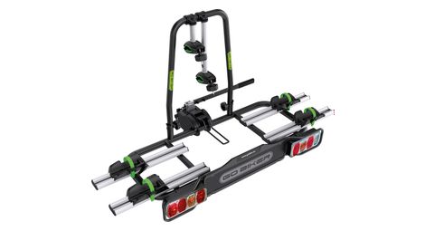 Porte-vélos sur attelage E-TREK pour 2 vélos électriques - Système de Sécurité - Châssis Acier/Aluminium - Supporte 30kg/rail