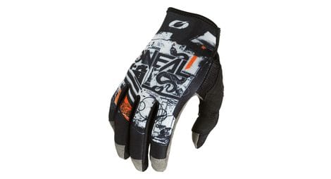 Gants longs o'neal mayhem scarz v.22 noir/gris/orange 