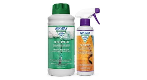 Lessive tech wash 1l et imperméabilisant tx.direct spray-on 300ml