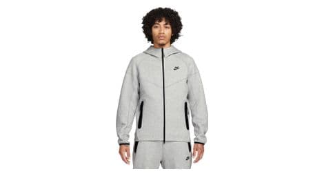 Sweat à capuche nike sportswear tech fleece windrunner gris homme