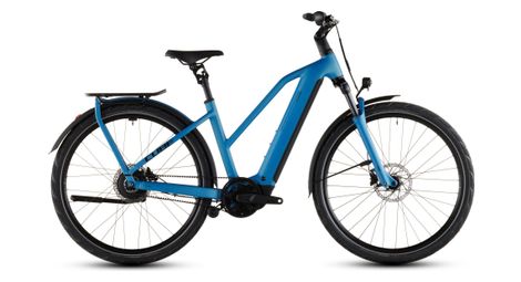 Bicicletta elettrica Cube Kathmandu Hybrid Comfort Pro 800 Trapeze Enviolo Trekking con trasmissione a cinghia, 800 Wh, Bosch 90 Nm, 700 mm, blu/nero, 2026