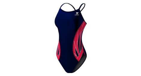 Traje de baño de una pieza para mujer tyr phoenix diamondfit azul / rojo 34 us