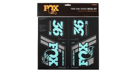 Kit stickers fox racing shox heritage vert menthe