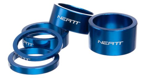 Entretoises de direction neatt aluminium (x5) bleu