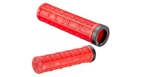 Paire de grips supacaz grizips rouge