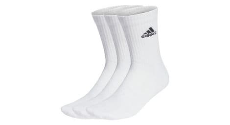 Chaussettes x3 unisexe adidas performance sportswear crew blanc