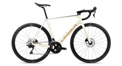 Vélo de route orbea orca m35 shimano 105 12v 700 mm blanc ivory rouge burgundy 2024