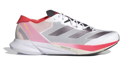 Chaussures running adidas adizero adios 8 blanc/rouge homme