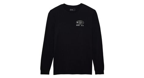 fox stamped langarmshirt schwarz