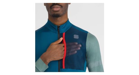 Langarm Trikot Supergiara Thermal Blau Grun