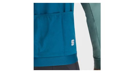 Langarm Trikot Supergiara Thermal Blau Grun