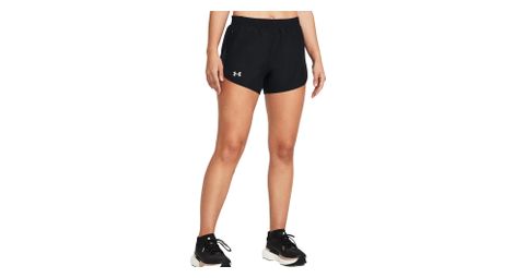 Short Under Armour Fly-By 3 Noir Femme