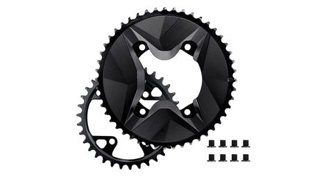 chainrings alugear round aero asymmetrical shimano grx 11 12 speed black