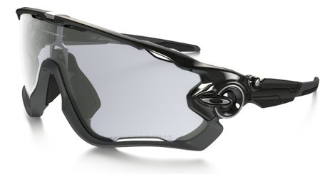 Lentes fotocromáticas oakley jawbreaker clear to black iridium - montura negra pulida / ref: oo9290-14