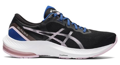 Asics gel pulse 13 running shoes black pink women's