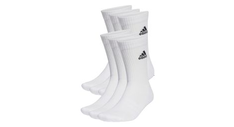 Chaussettes x6 unisexe adidas performance sportswear crew blanc