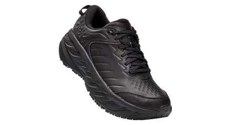 Hoka bondi sr leather black men's