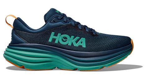 Chaussures running hoka bondi 8 bleu/orange homme