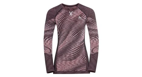 Maillot manches longues odlo femme blackcomb eco rose