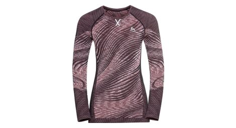 Maillot manches longues odlo femme blackcomb eco rose 