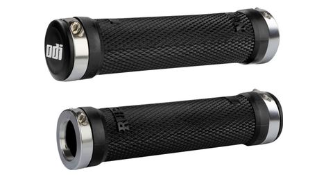 Paire de grips odi ruffian 130 mm noir argent