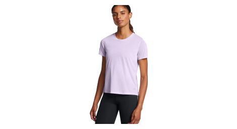 Maillot de manga corta under armour launch run violeta para mujer
