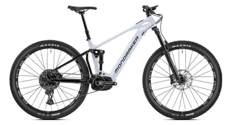 Vtt electrique tout suspendu mondraker chaser r sram gx sx eagle 12v 750 wh 29 blanc