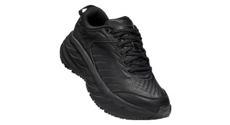 Paar Damenschuhe Hoka Bondi SR Leder Schwarz